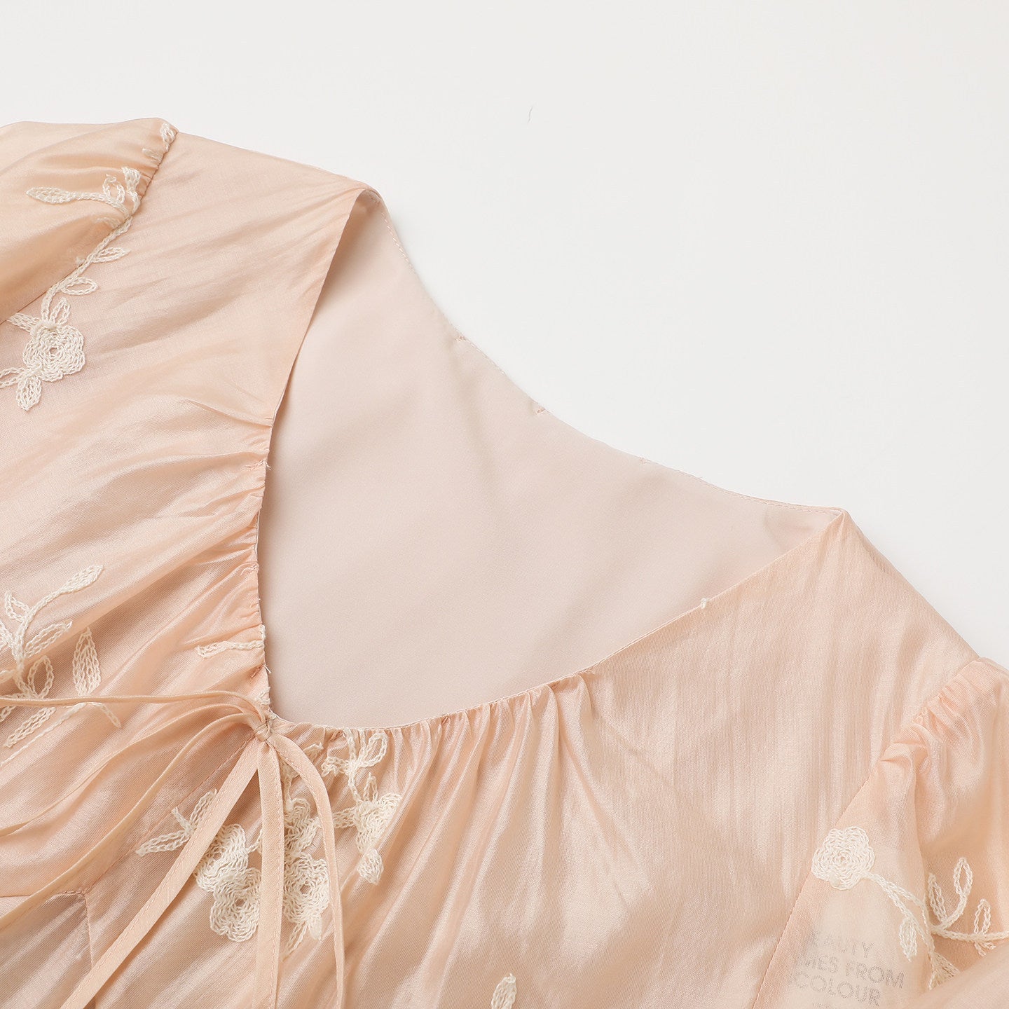 French Lyocell Embroidered A-line midi Dress