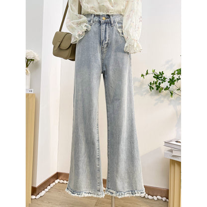 Chiffon V-neck floral bell sleeve blouse