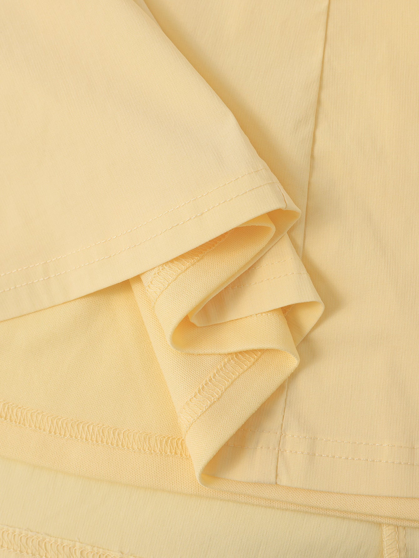 yellow Tencel Bamboo Joint strap backless mini dress
