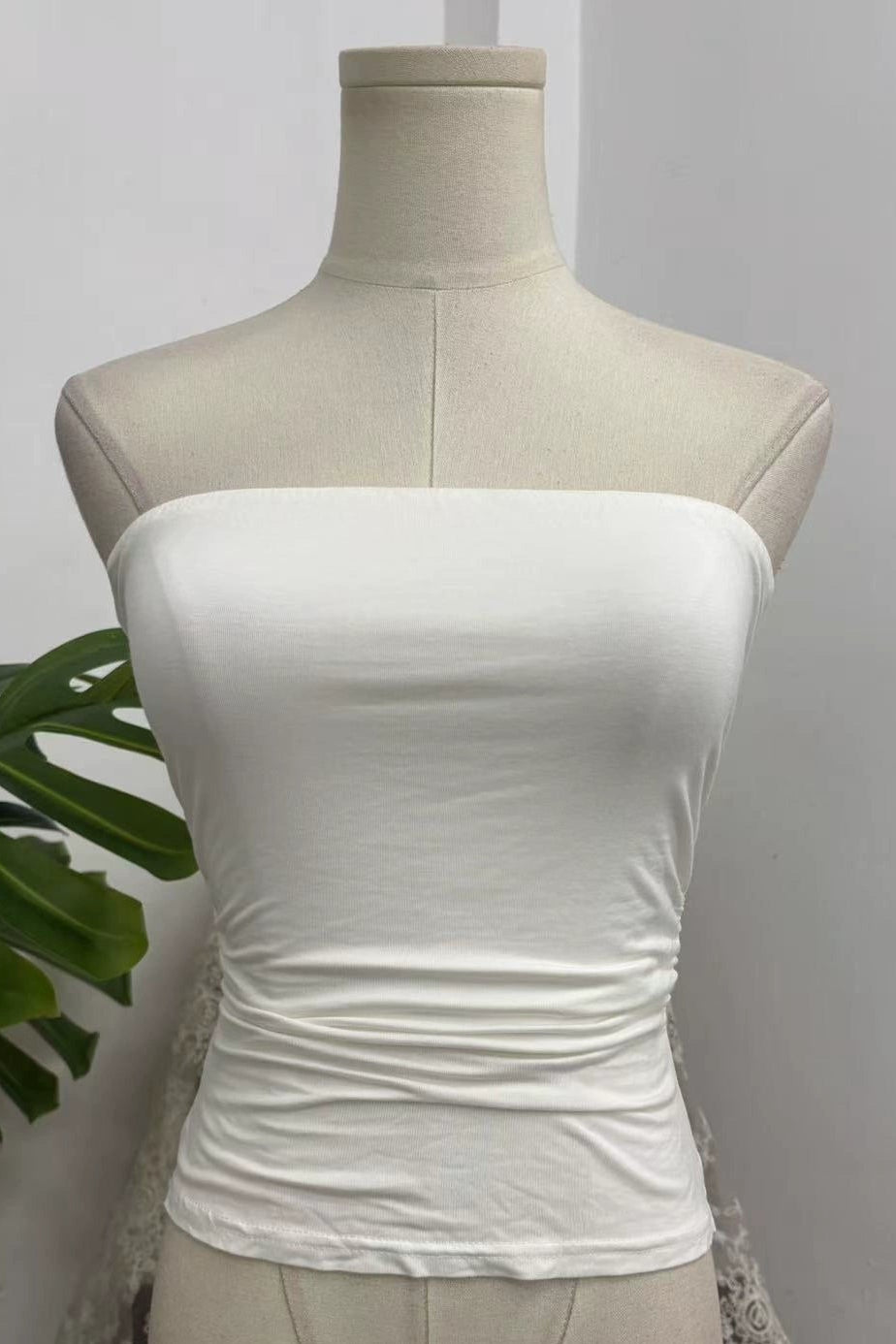white Bandeau Top