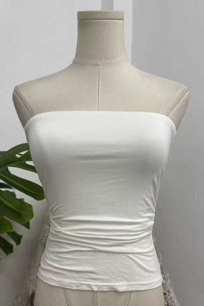 white Bandeau Top