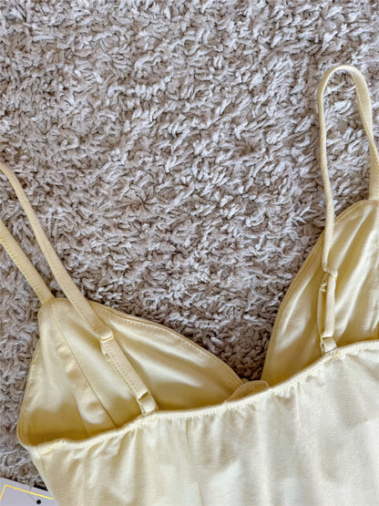 bow lace-up cropped suspender