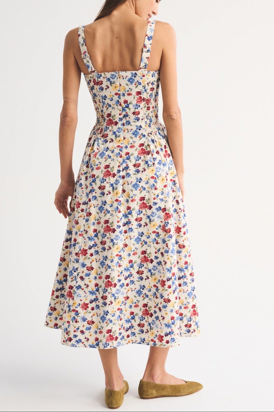 floral print slim large pendulum slip dress