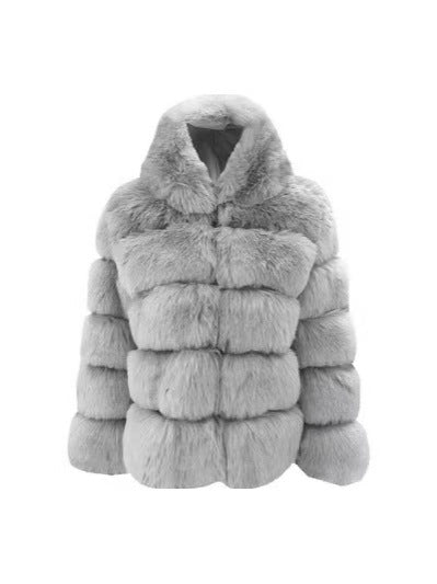long-sleeved mink fur cardigan