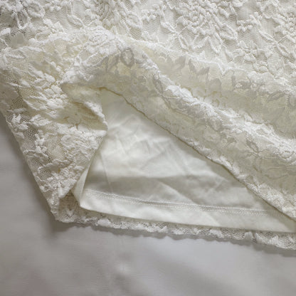 white lace slip min dress
