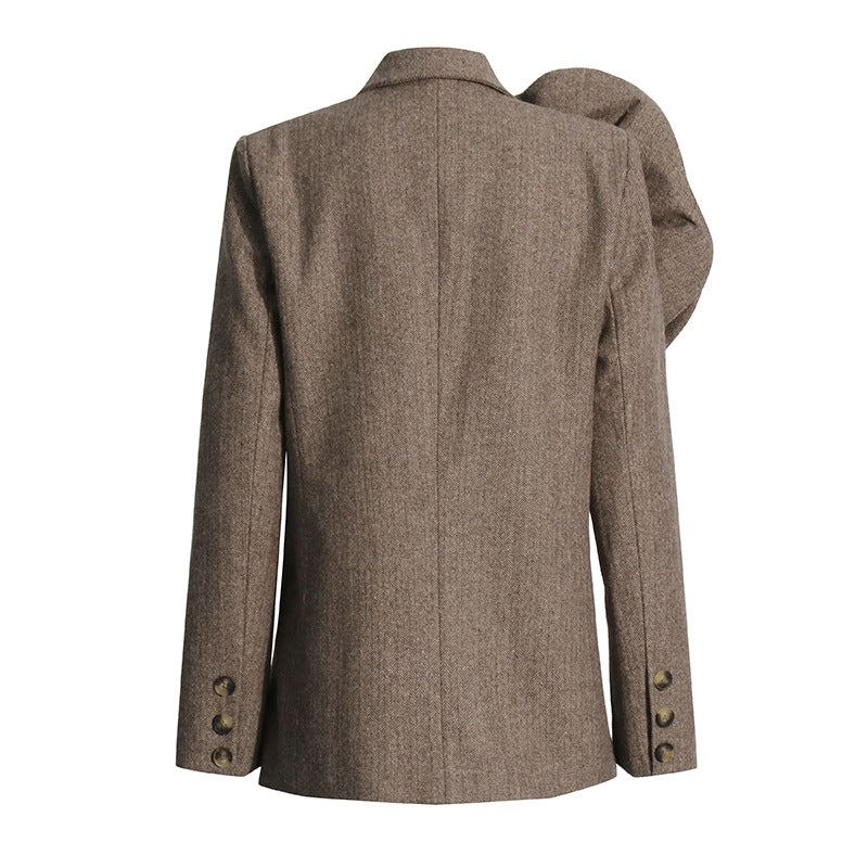 Sada Flower Blazer - Brown