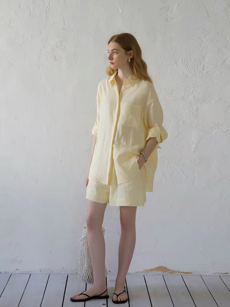 Summer/Lazy Style Linen Oversized Shirt