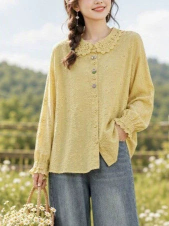 New Loose-fit Embroidered Shirt