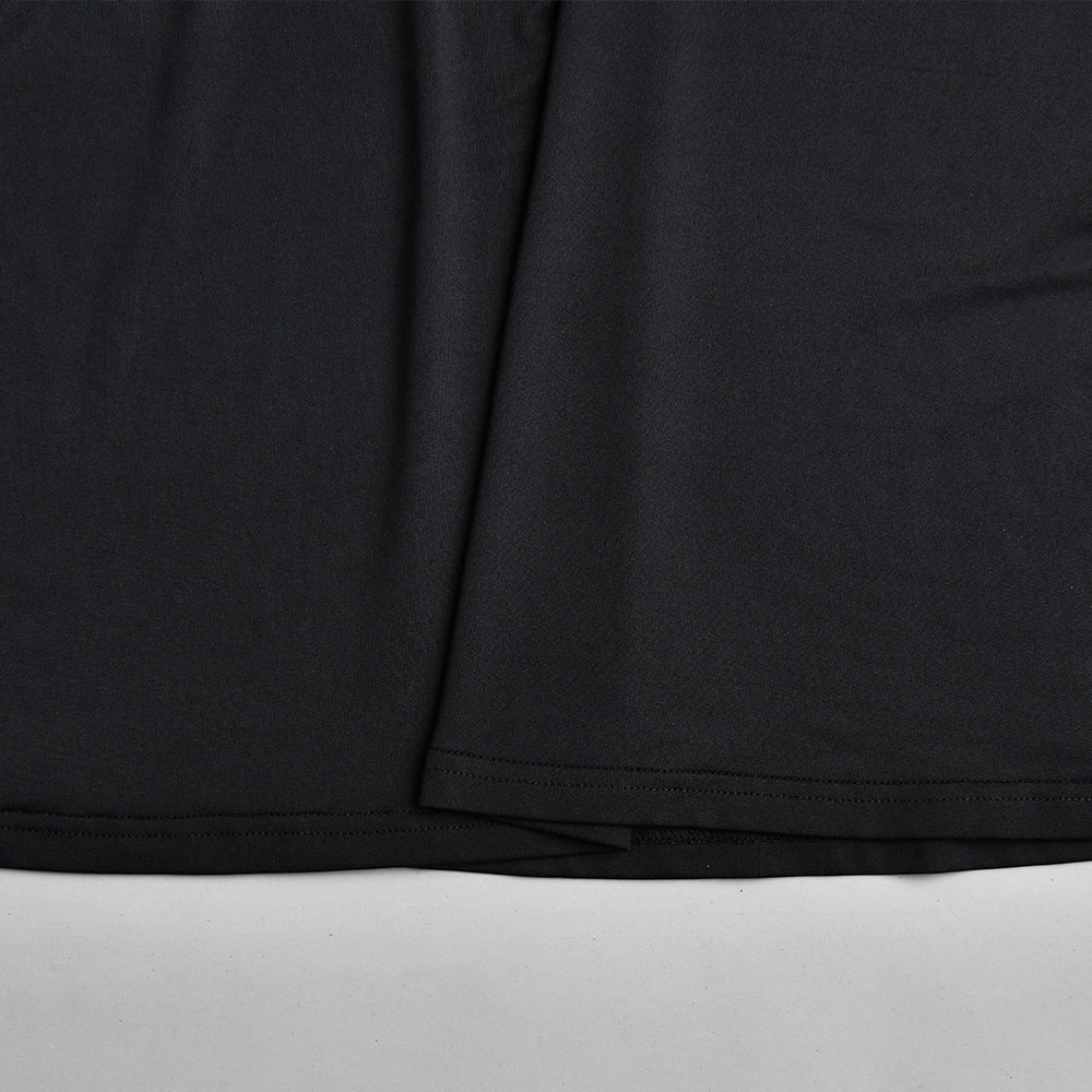 Premium Fabric Long-Sleeve Cut-Out Top with Lace Detail Premium Fabric - product view 12