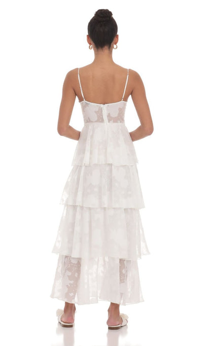 white slip maxi dress