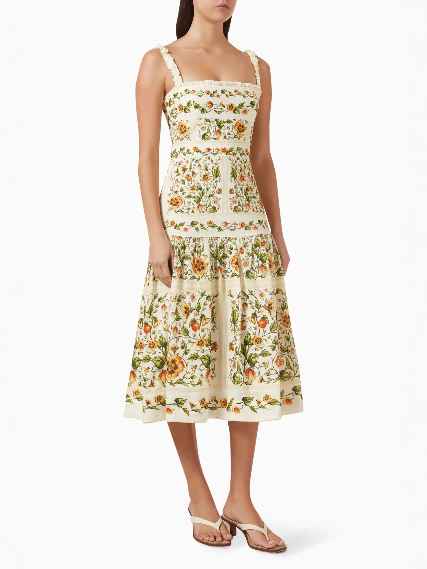 Floral print Pattern Vacation Midi dress