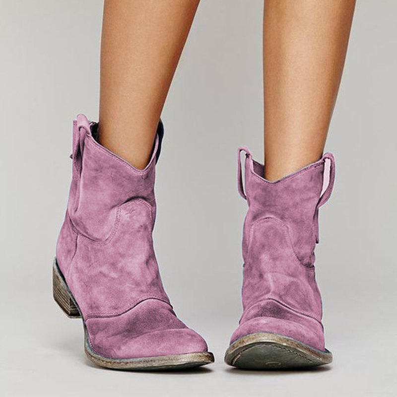 suede Low-top women's boots