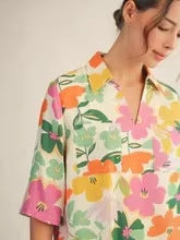 Floral Print Mid-Sleeve mini Dress