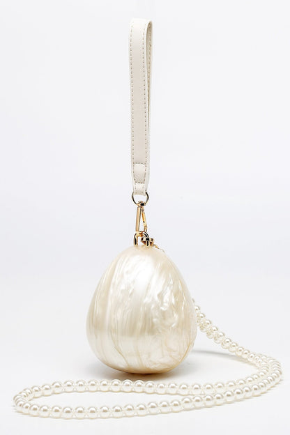 Pearl Strap Egg Bag