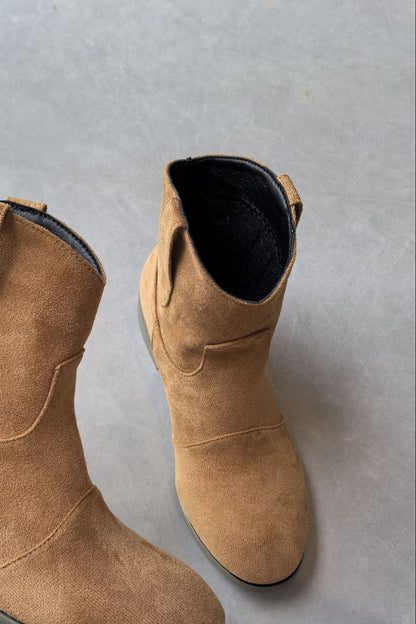 suede Low-top women's boots