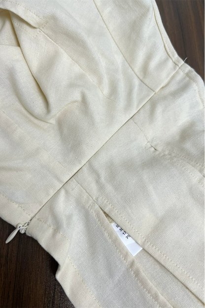 Light Yellow Hollow Halterneck Camisole