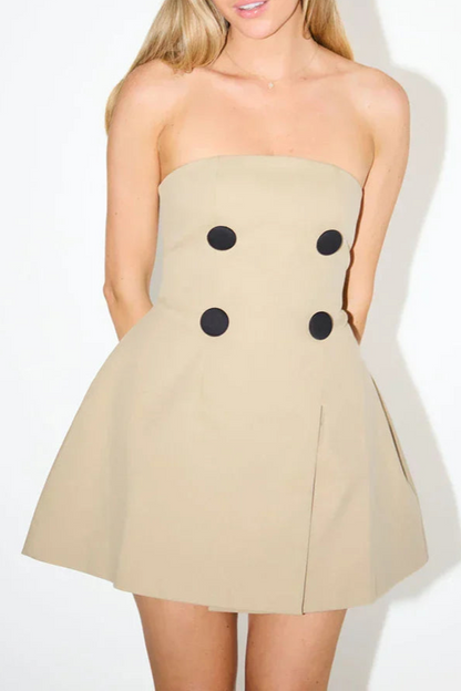 Neira Off-shoulder Strapless Sexy Mini Dress