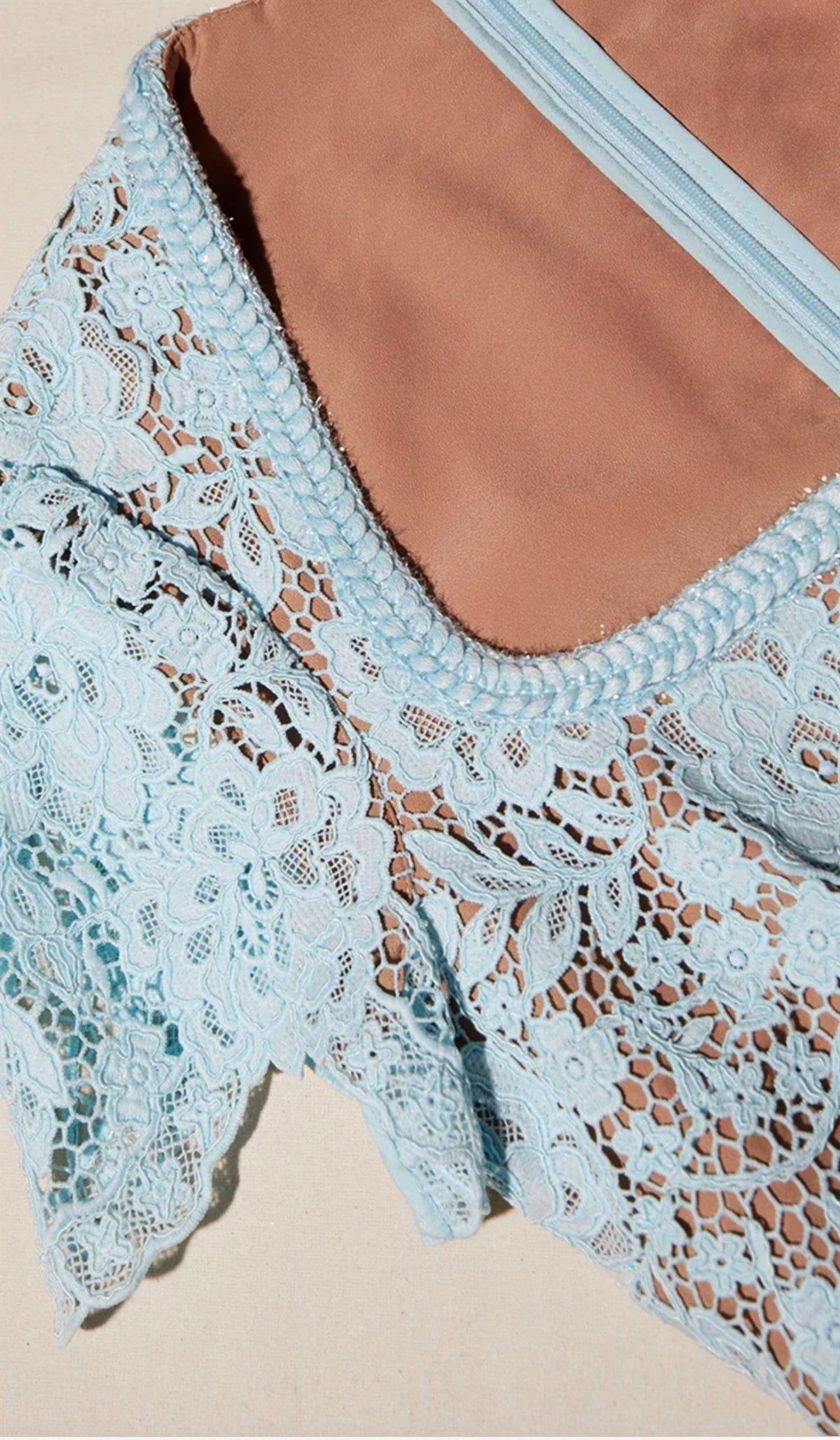 Sily | Guipure Lace Mini Dress