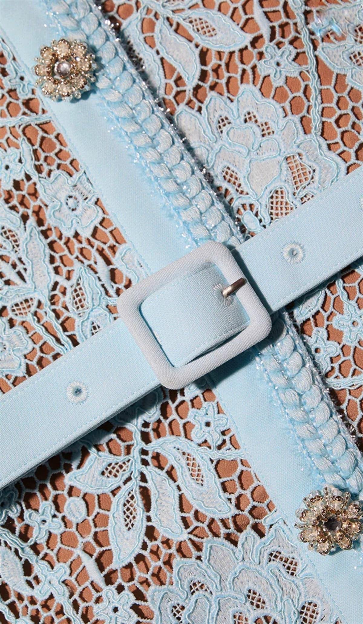 Sily | Guipure Lace Mini Dress