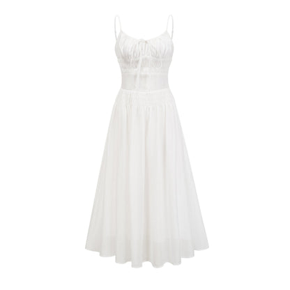 Sancia spaghetti-strap layered dress