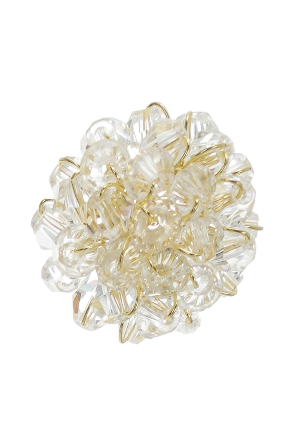 Cora beaded flower stud earrings