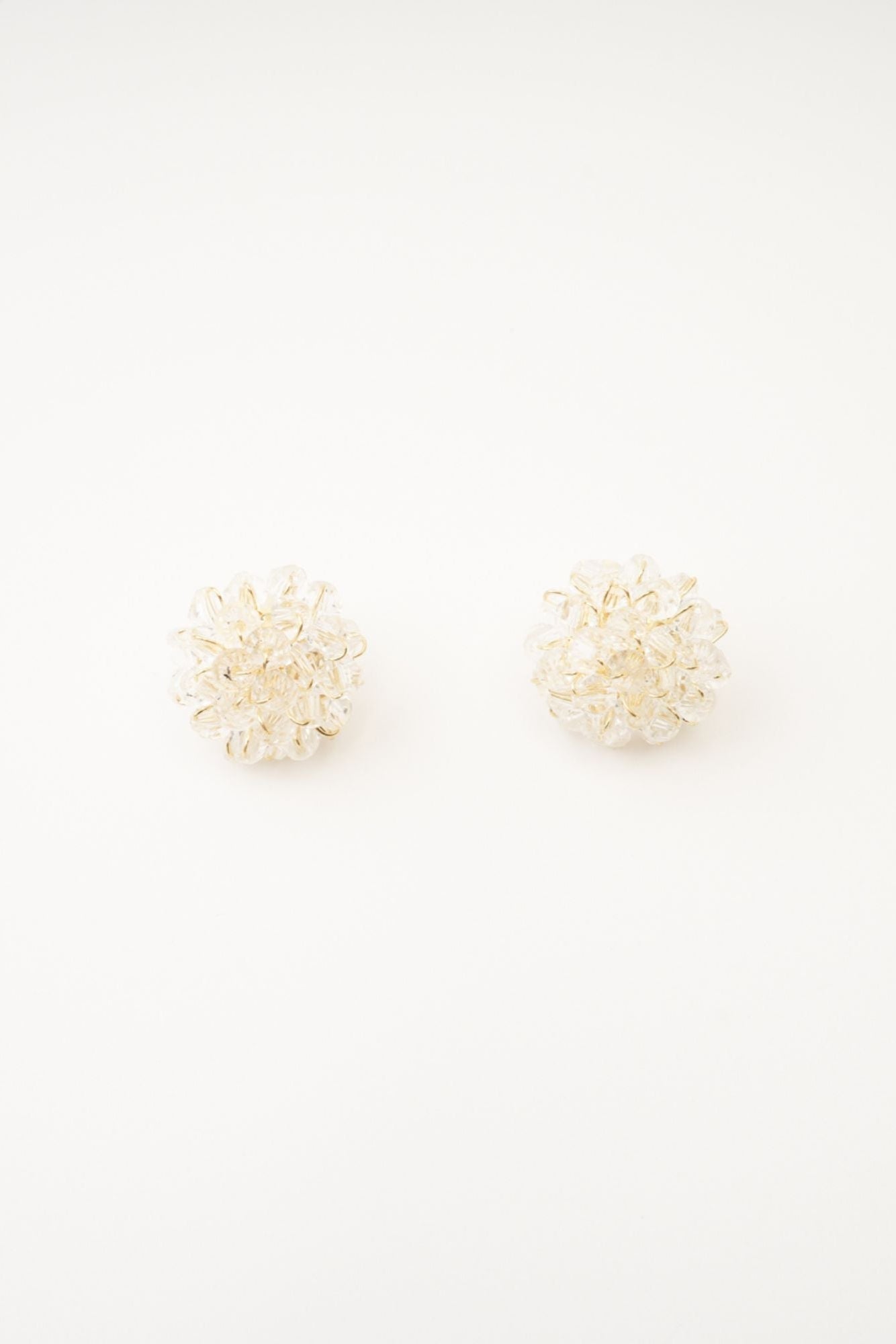 Cora beaded flower stud earrings