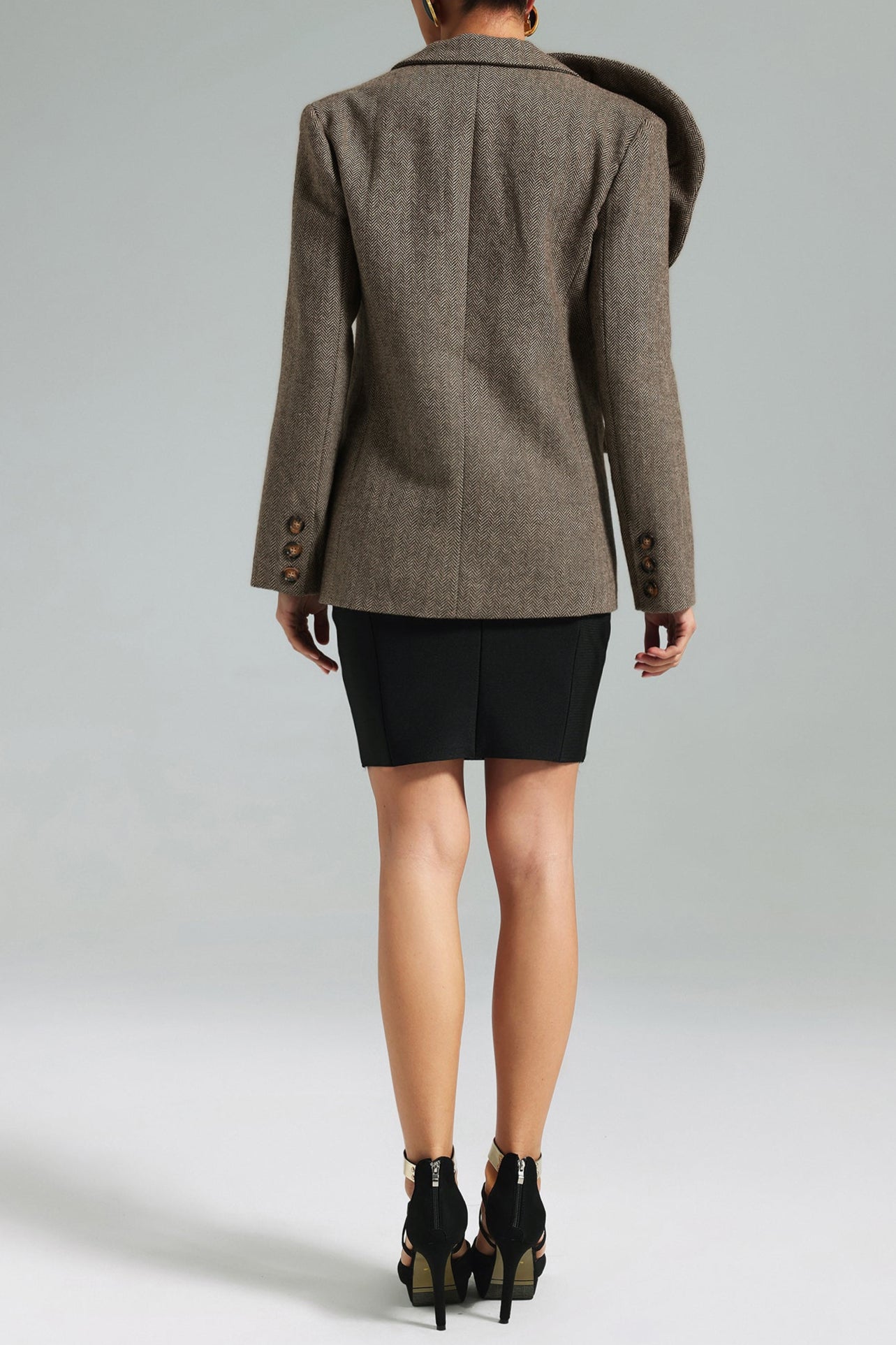 Sada Flower Blazer - Brown