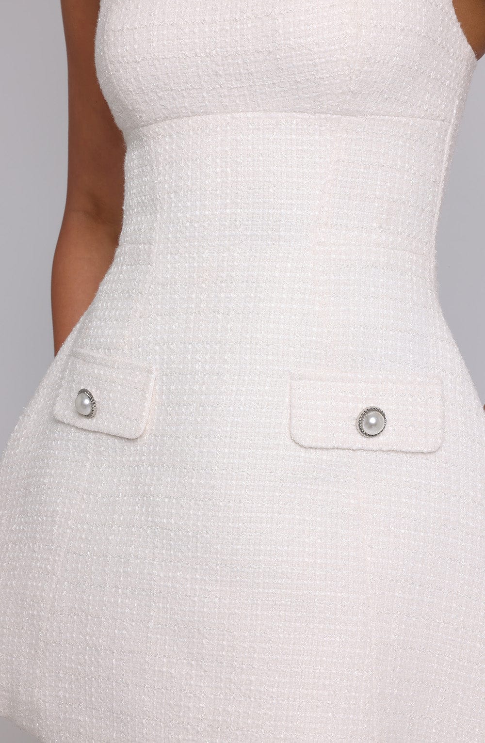 Bessie Ivory Mini Dress - Romantic Lace Party Dress