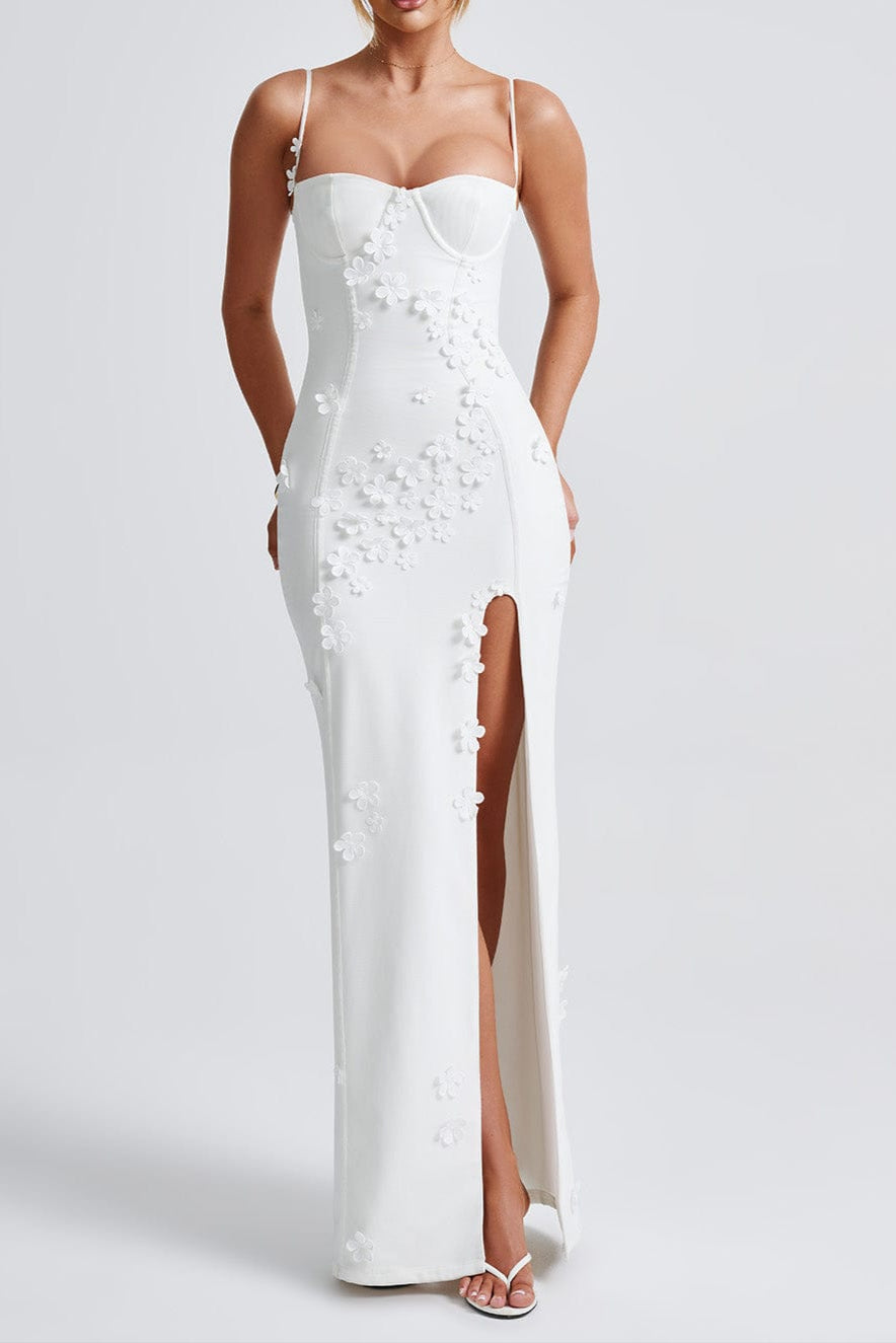 Dalary Maxi Dress - Ivory Lined