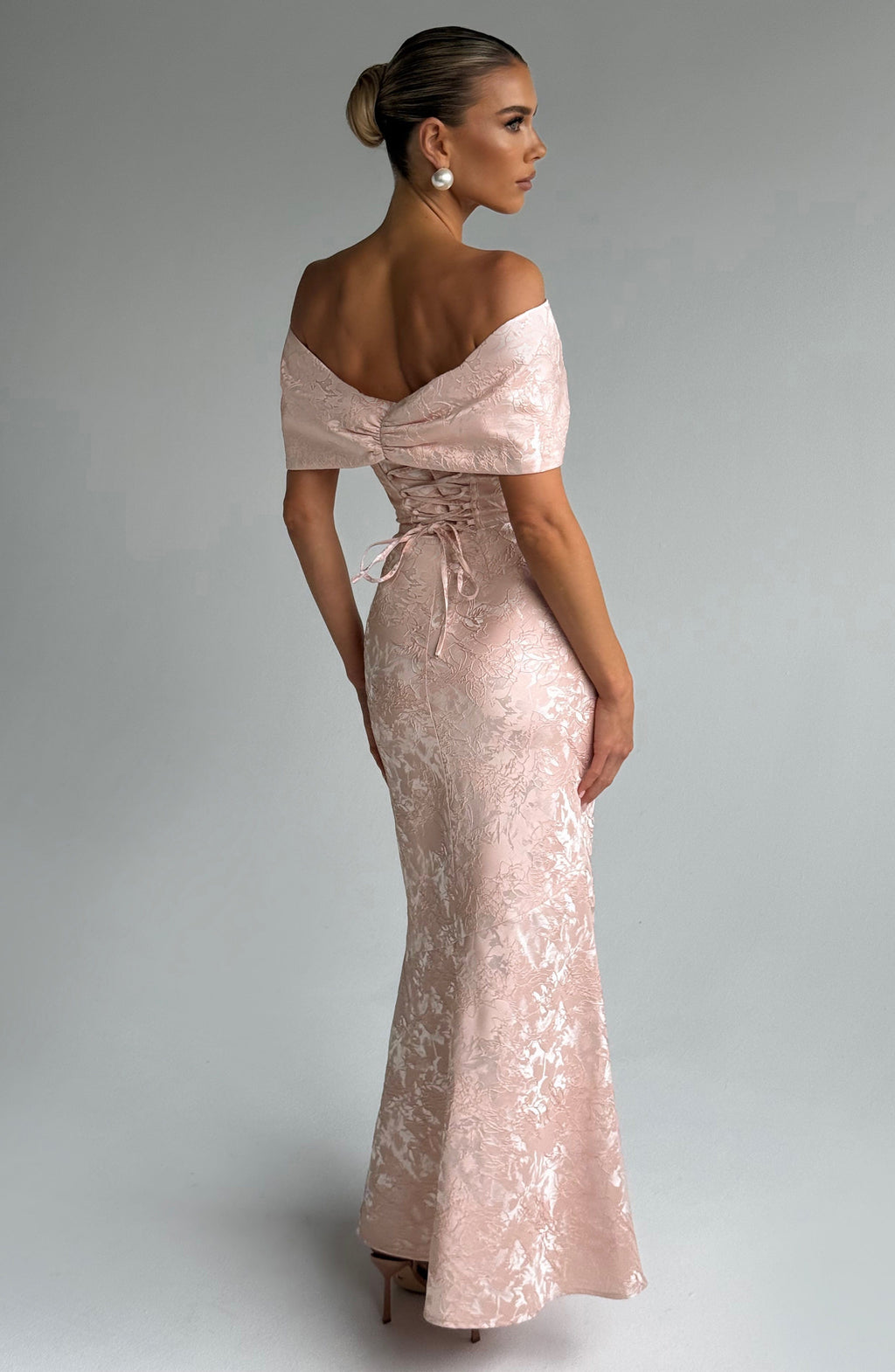 Abito lungo Emberly - Pesca tenue