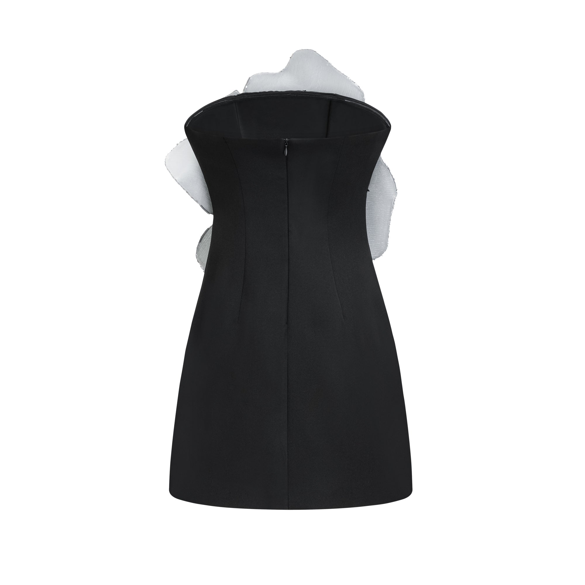 FLORENCE FAUX-FLOWER MINI DRESS