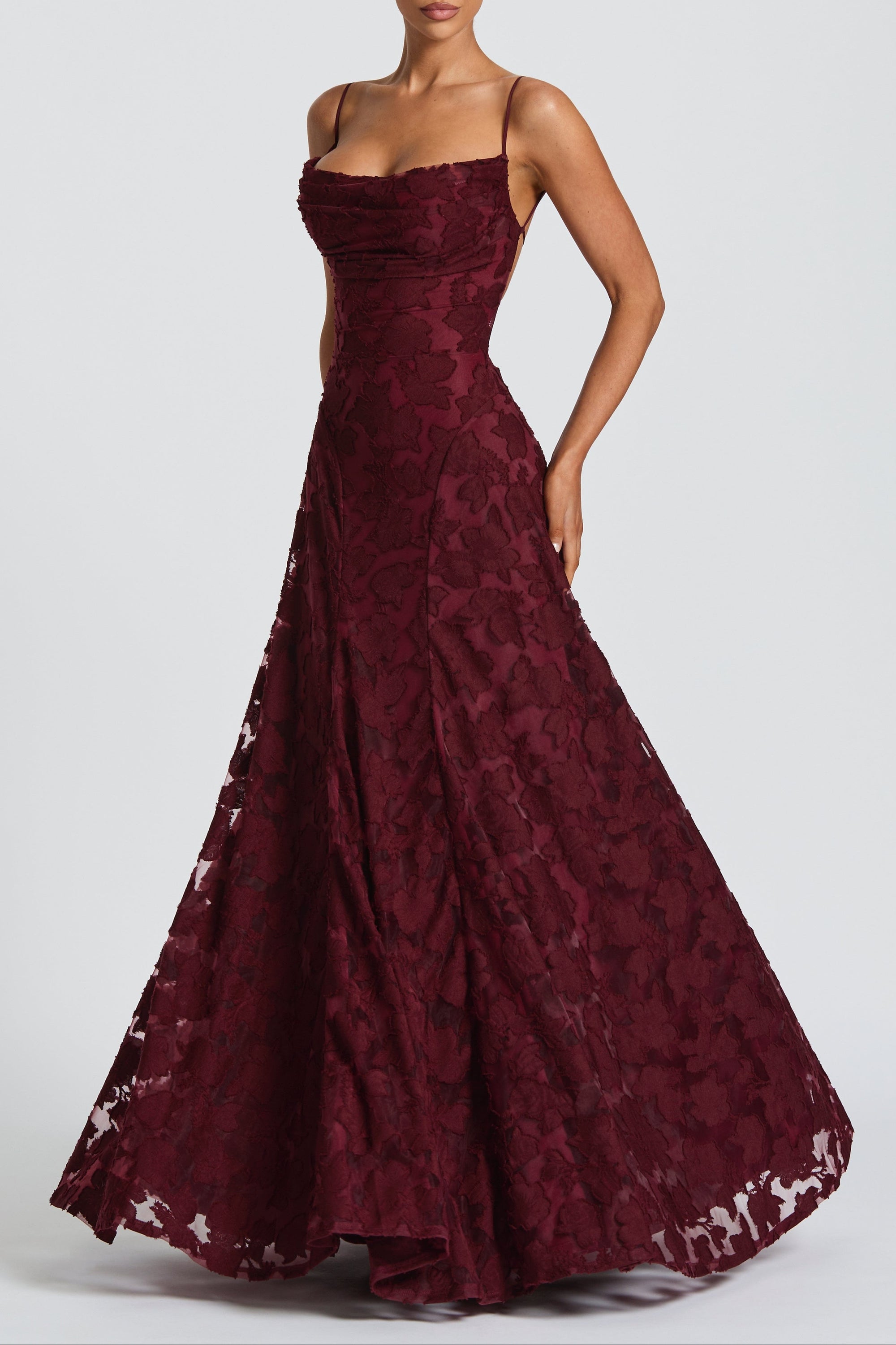 Francis Maxi Dress - Cherry Lacquer
