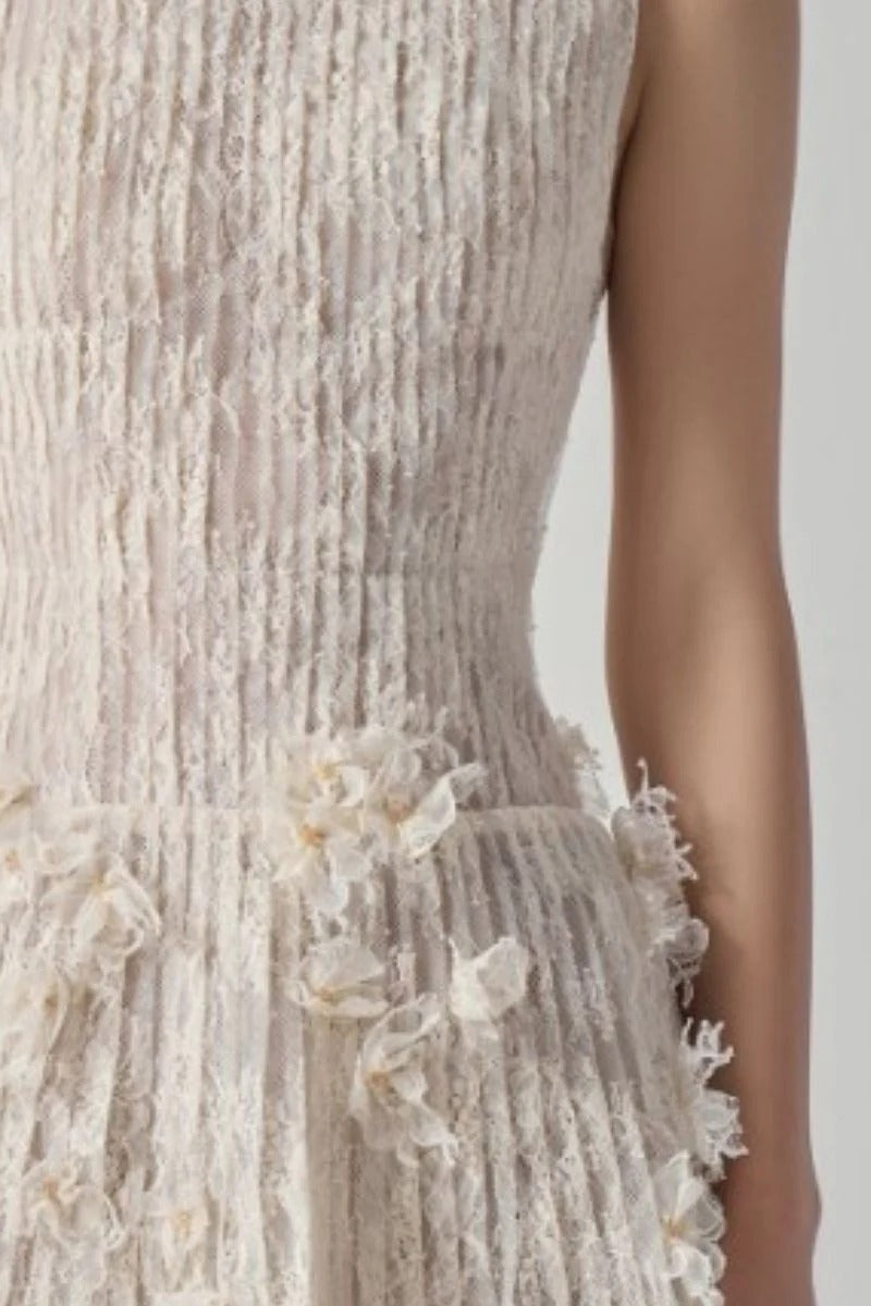 Flavia Floral Lace Mini Dress