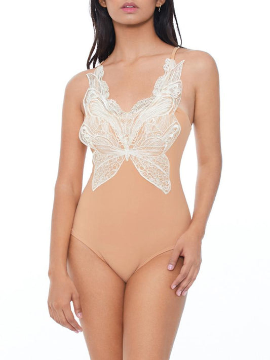 Irene Butterfly Embroidered Swimsuit