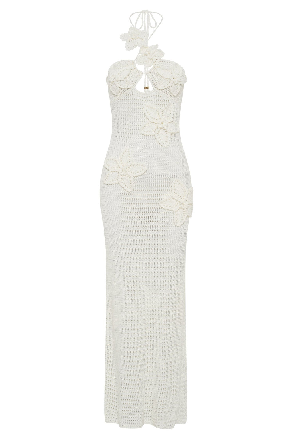 Beverly Floral Appliqué Crochet Maxi Dress