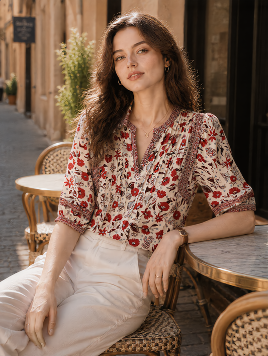 lesley Classic Puff Sleeve Top