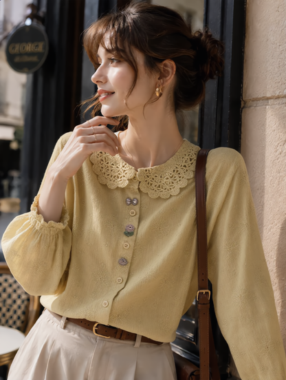 New Loose-fit Embroidered Shirt