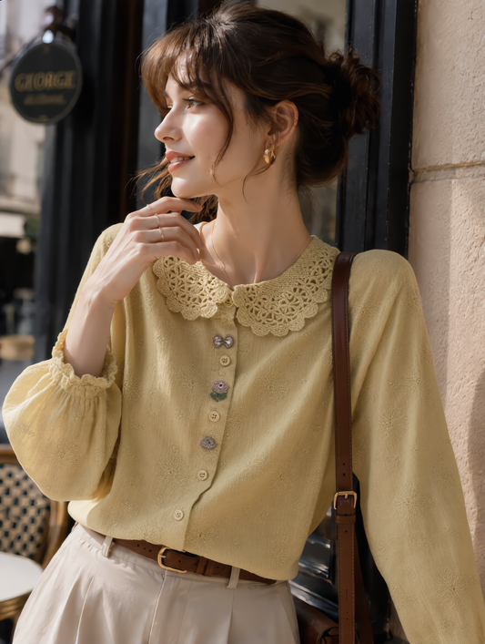 New Loose-fit Embroidered Shirt