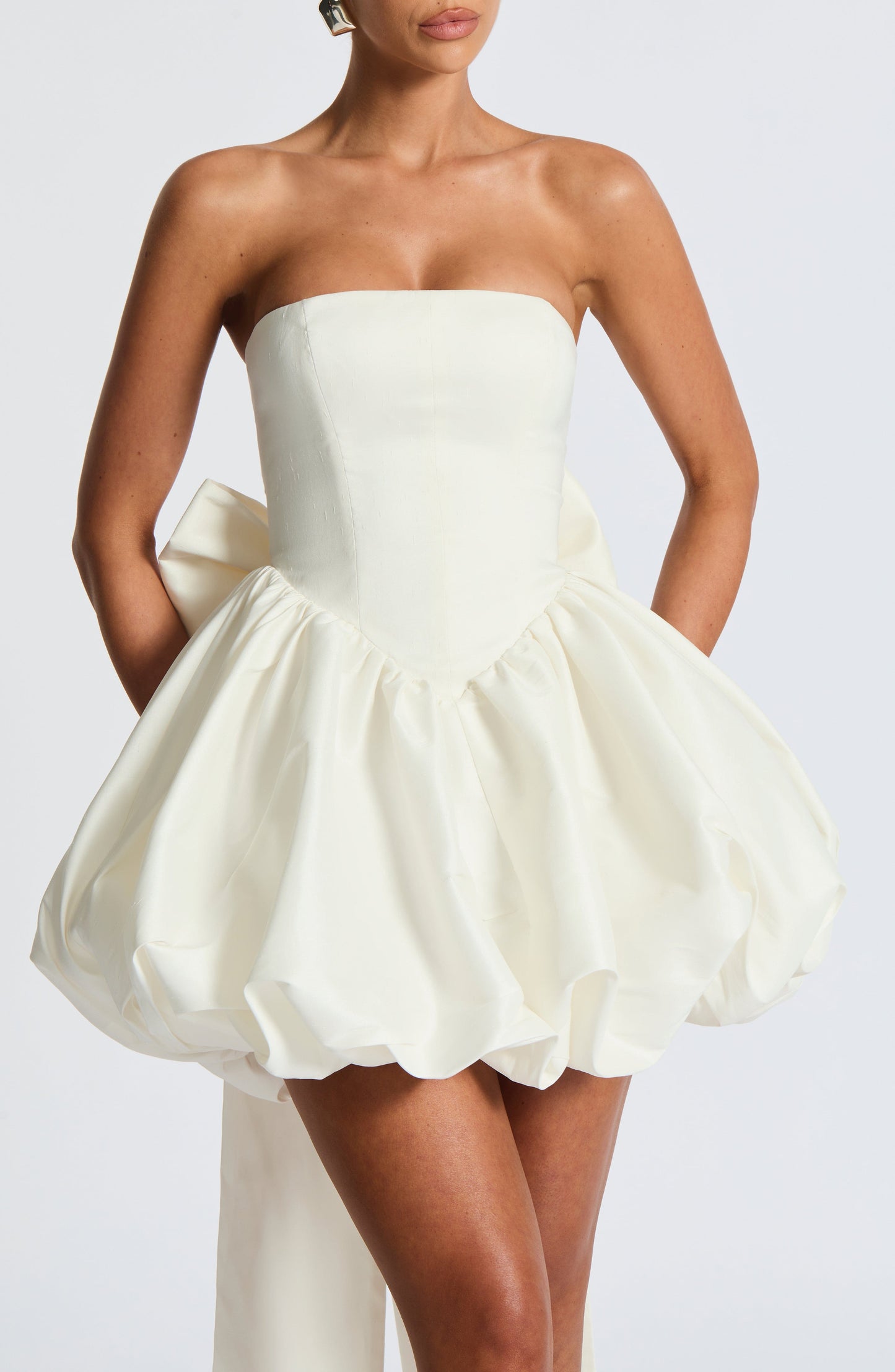 Lotus Ivory Mini Dress - Romantic Lace Party Dress
