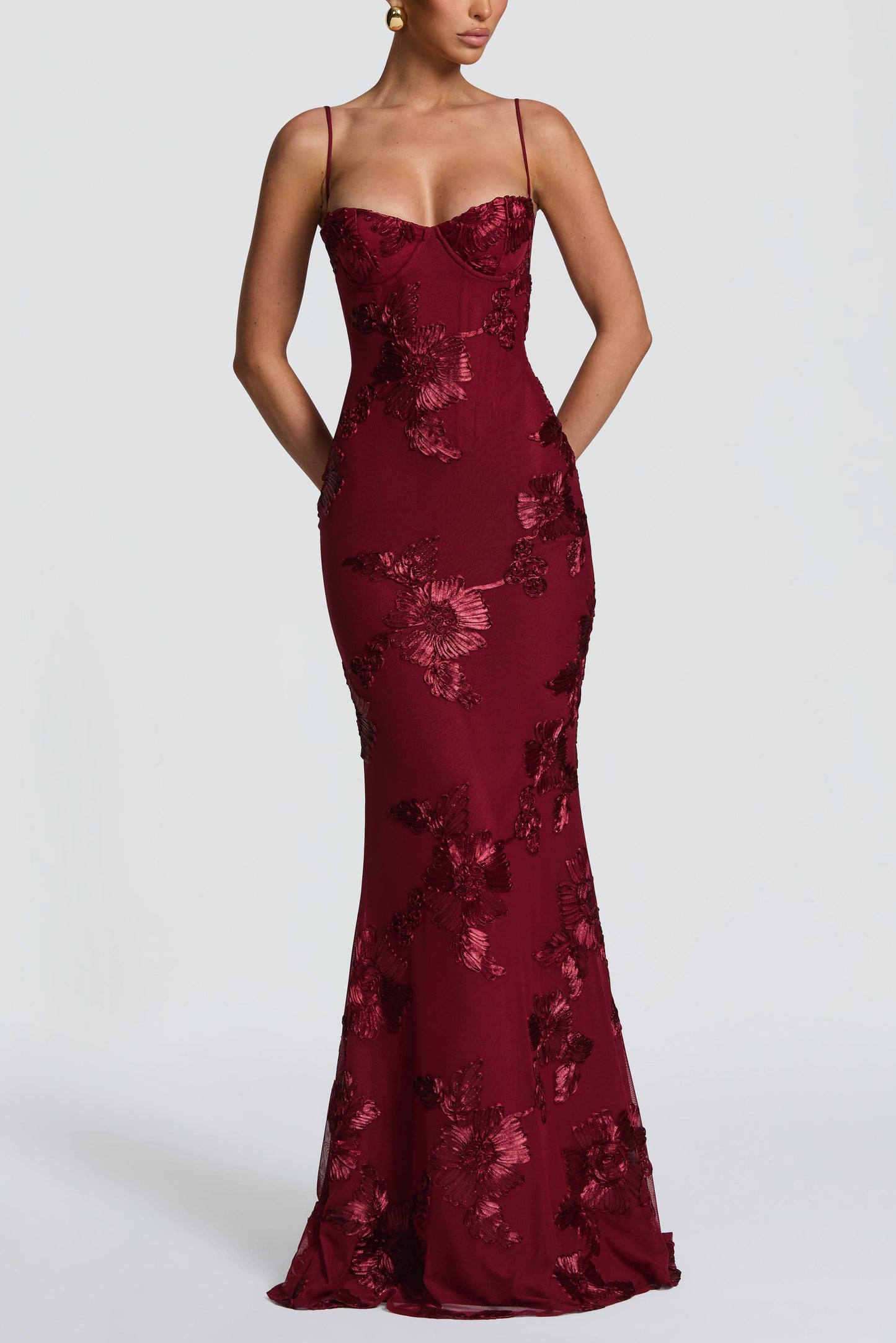 Nefertiti Maxi Dress - Burgundy