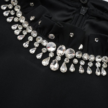 Patricia crystal-embellished mini dress