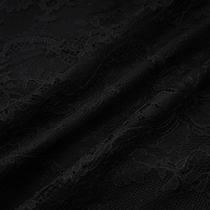 Sylvie black faux-pearl embellished dress