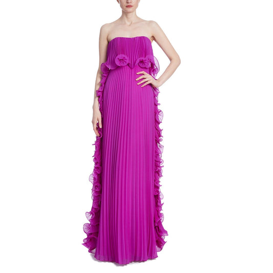 Vestido Longo Babados Orchid