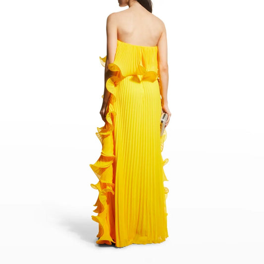 Vestido Longo Babados Sun